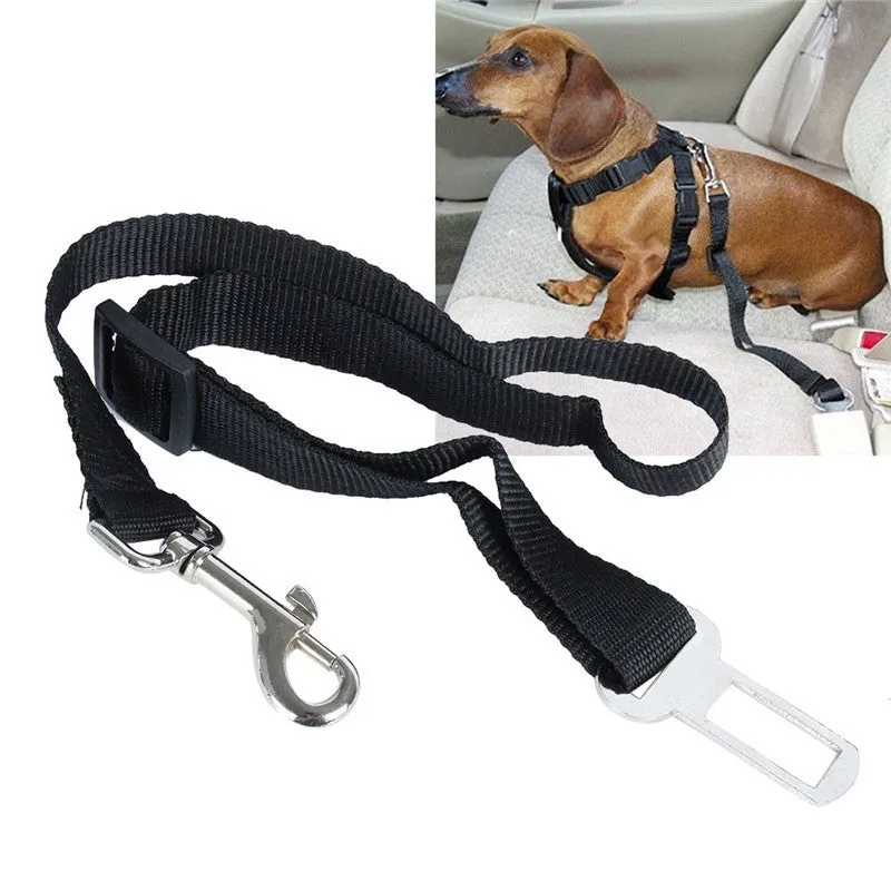 5Color Dog Pet Car Safety Seat Belt Harness Restraint Lead Leash Travel Clip