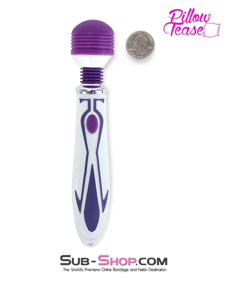 7183M-SIS      Sissy Hussy 20 Function Cordless Mini Wand Vibrator