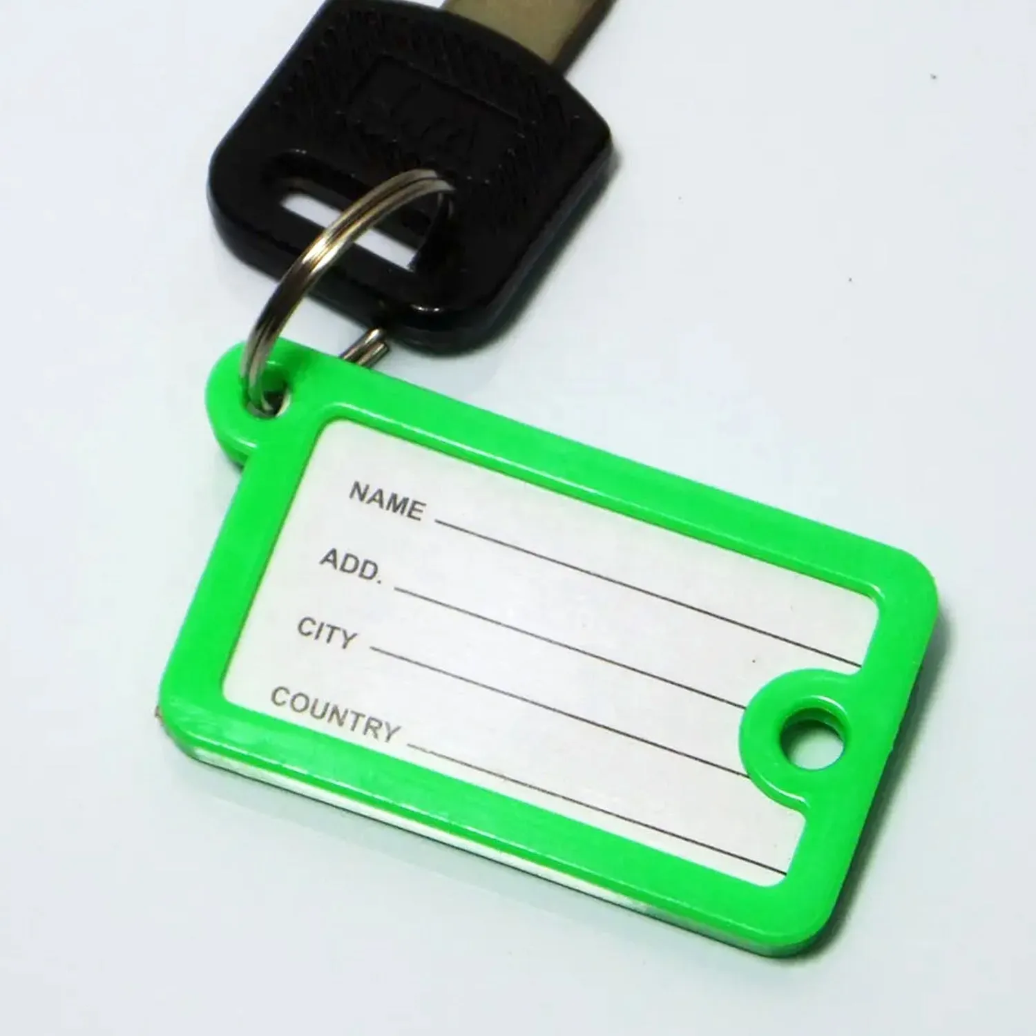 9359 Wallet Keychain 10 pcs Set Plastic Key Custom Key Tags Key Ring Tags Numbered Key Tags Tags with Backpack Keychain