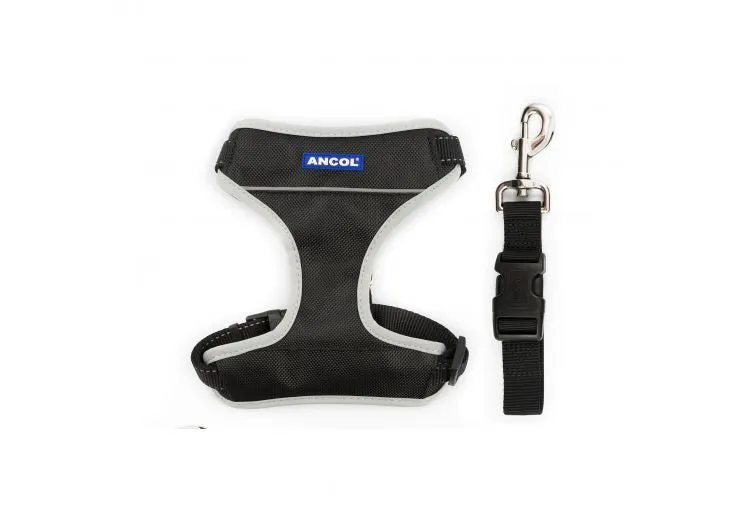 Ancol - Travel & Exercise Harness - Black - Large