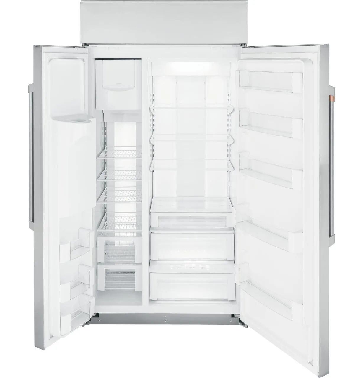 Cafe CSB42YP2NS1 Caf(eback)™ 42" Smart Built-In Side-by-Side Refrigerator with Dispenser