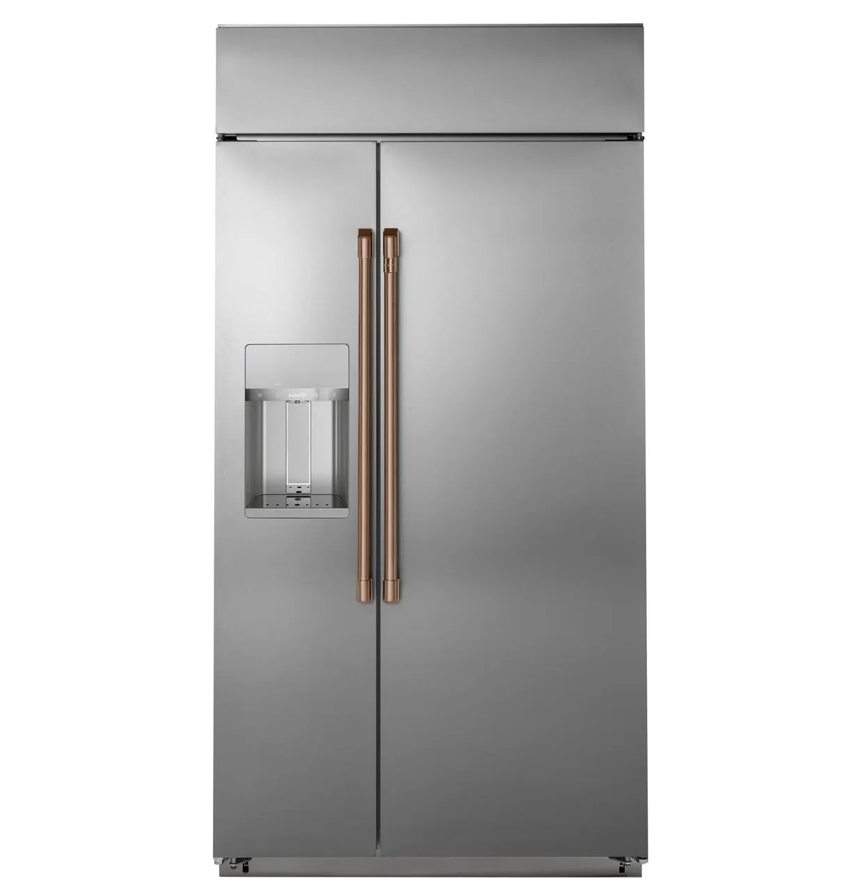 Cafe CSB42YP2NS1 Caf(eback)™ 42" Smart Built-In Side-by-Side Refrigerator with Dispenser