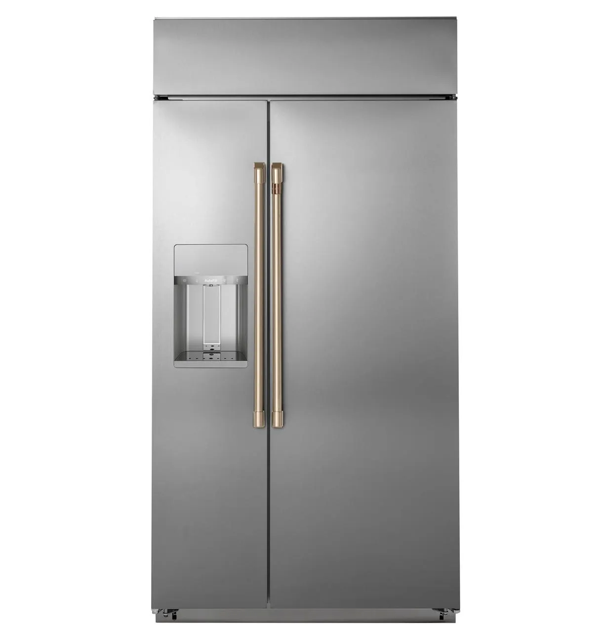 Cafe CSB42YP2NS1 Caf(eback)™ 42" Smart Built-In Side-by-Side Refrigerator with Dispenser