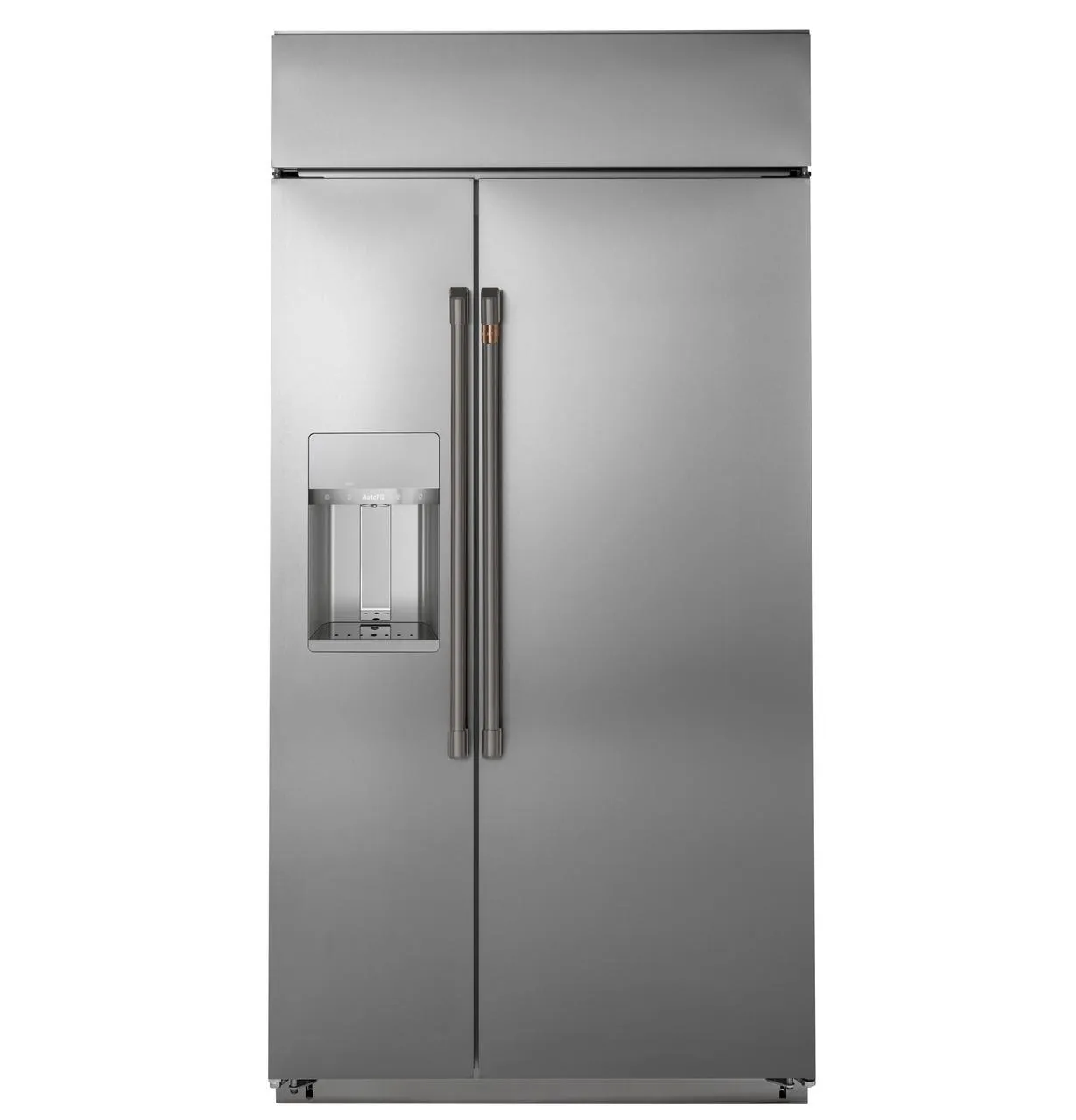 Cafe CSB42YP2NS1 Caf(eback)™ 42" Smart Built-In Side-by-Side Refrigerator with Dispenser