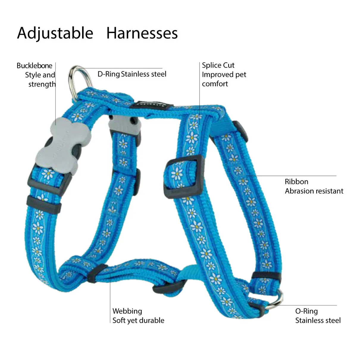 Classic Black Dog Harness