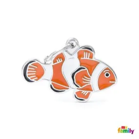 Clown Fish Jungle Theme Name ID Tag