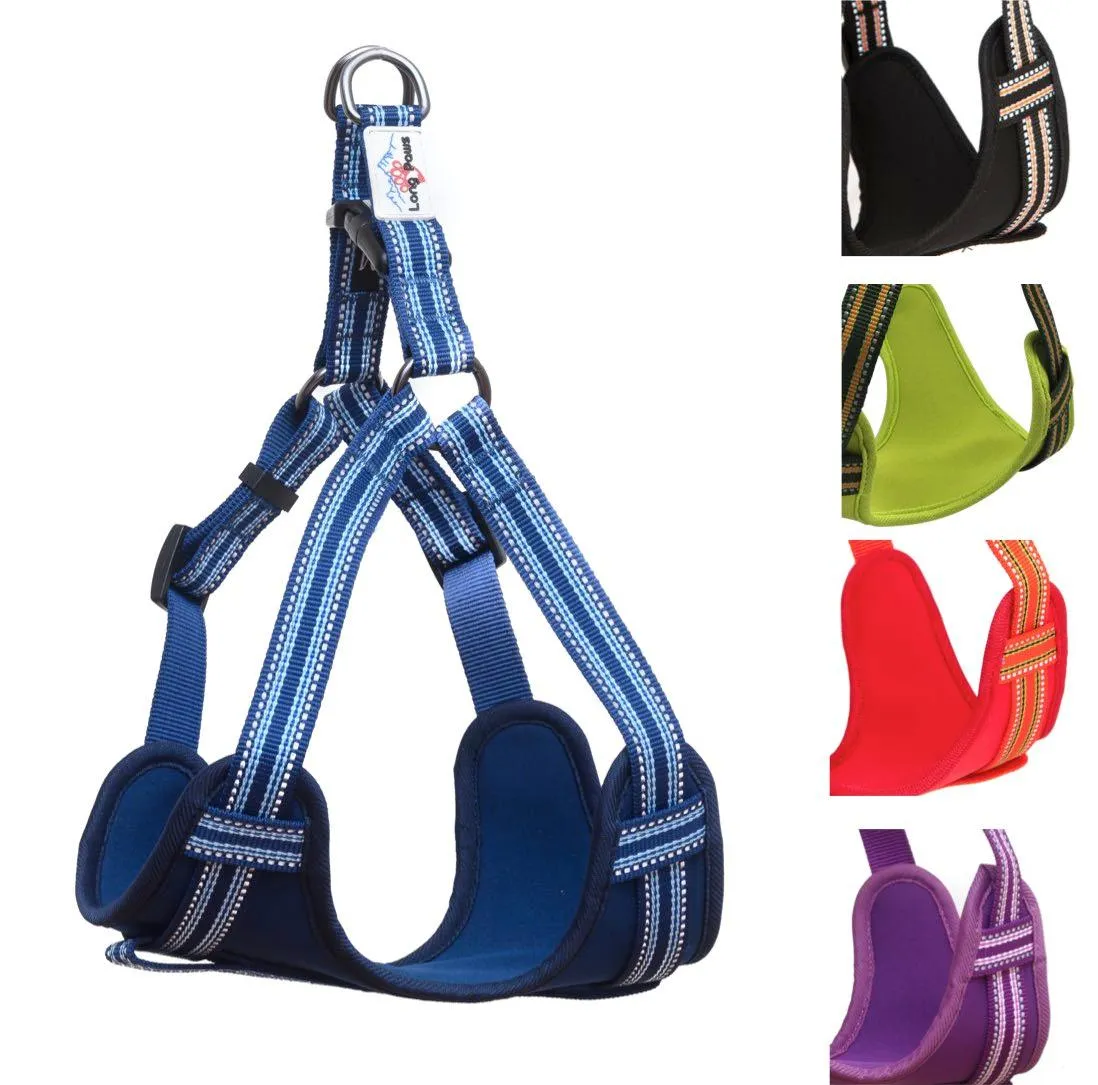 Comfort Screw Lock Rope Lead (120cm) & Reflective Step-in Harness Set