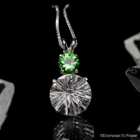 Danburite & Diopside Super Nova Crystal Pendant