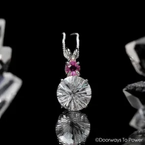 Danburite & Pink Sapphire Super Nova Pendant