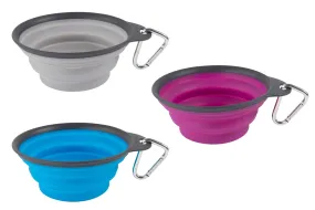 Dog Bowl - Rubber Travel Bowl - 3 Color Options - 2 Sizes