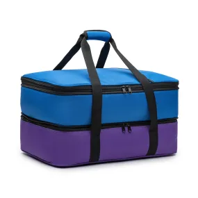 Double Extra Large Casserole Carrier (20x14.5x11 In): Two Equal Sized And Equally Insulated Compartments