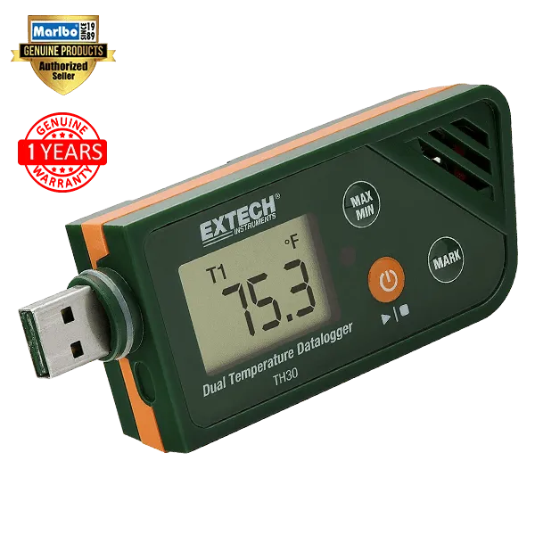 Extech TH30 USB Dual Temperature Datalogger (up to 48,000 data)