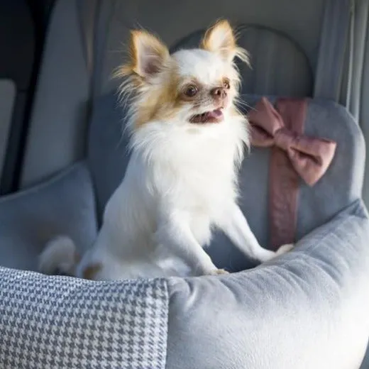 Finessa Dog Car Seat by Oh Charlie - Pink & Grey