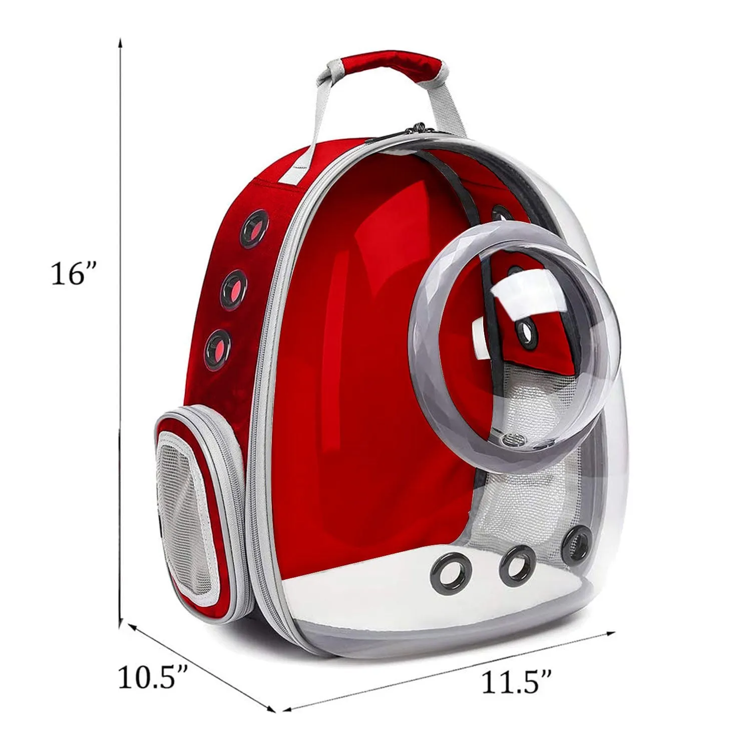 Floofi Space Capsule Backpack - Model 2 (Red) FI-BP-111-FCQ