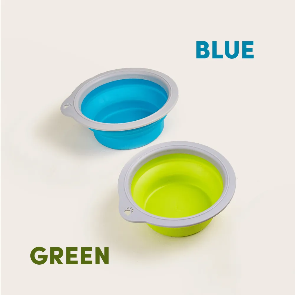 Fofos Collapsible Bowl for Dogs (Green)