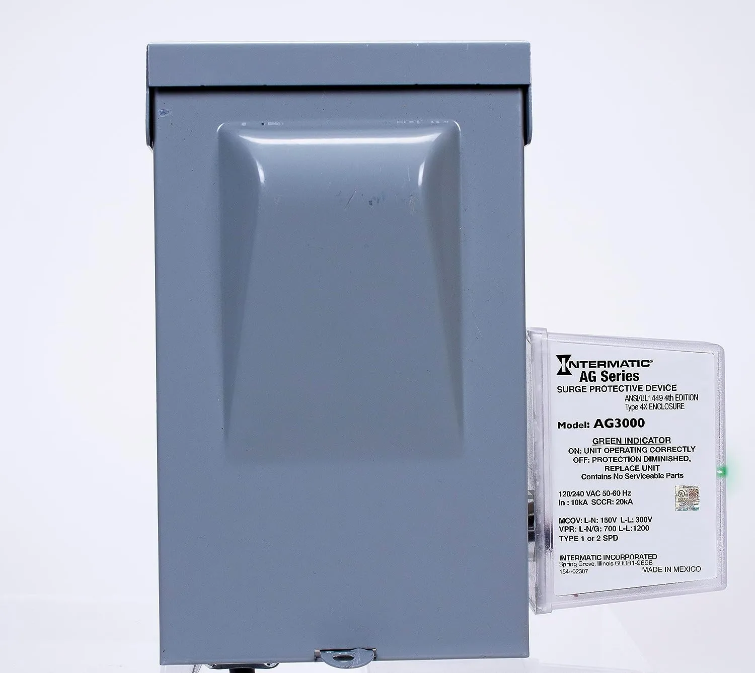 Intermatic AG3000 120/240 VAC Universal HVAC Surge Protective Device - Comprehensive Surge Protection, TPMOV Technology, Watertight Enclosure - UL Listed and Reliable