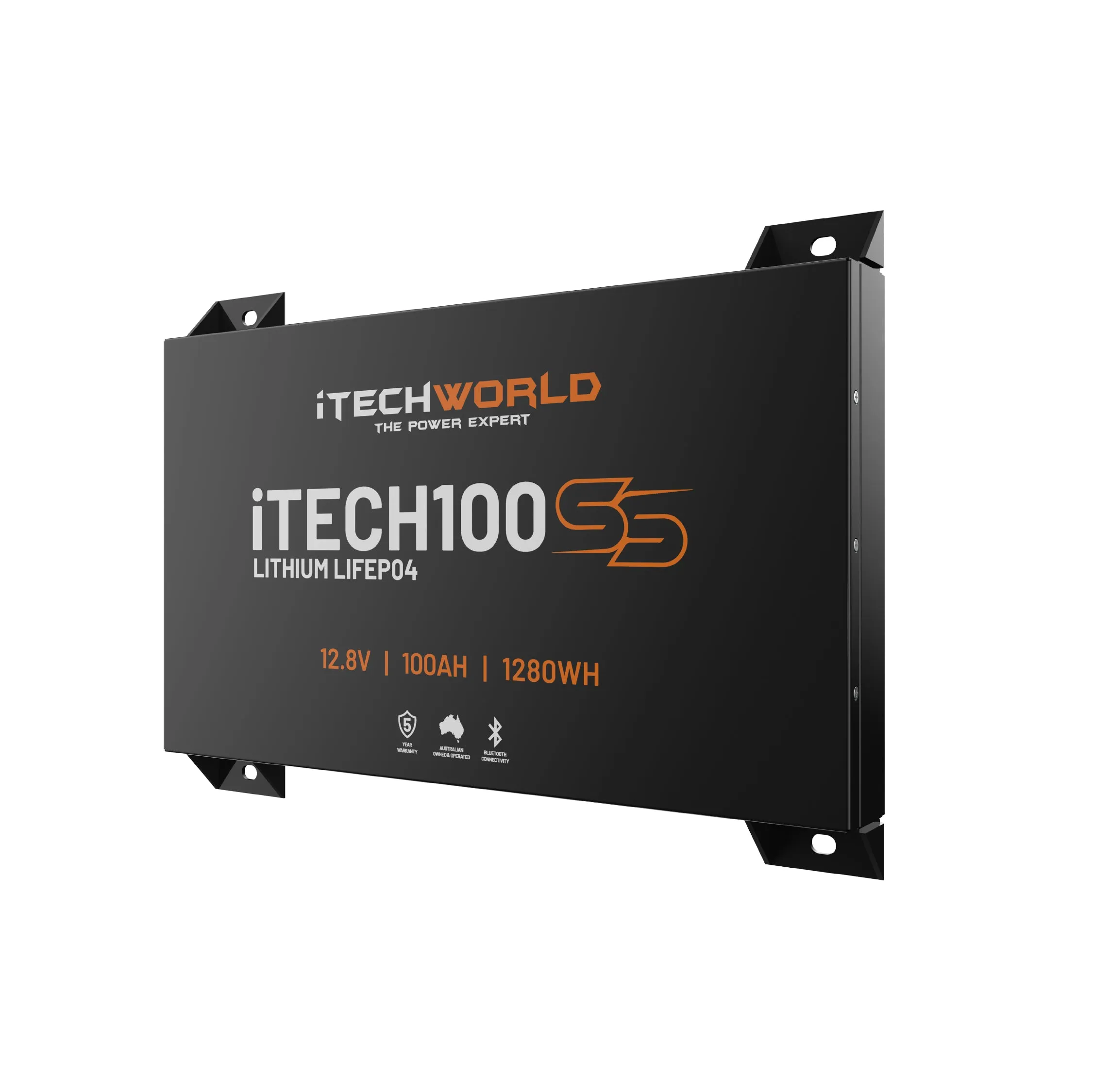 iTECH100SS (New 2025 Model) 100Ah 12v Super Slim Deep Cycle Lithium Battery with Bluetooth