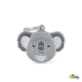 Koala Wild Animal Jungle Theme Name ID Tag