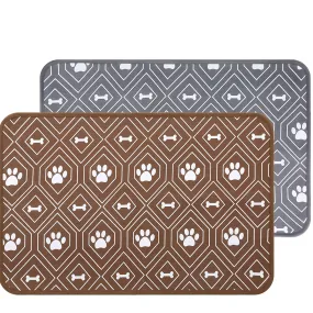 KOOLTAIL  Dog Mat for Food and Water Bowls