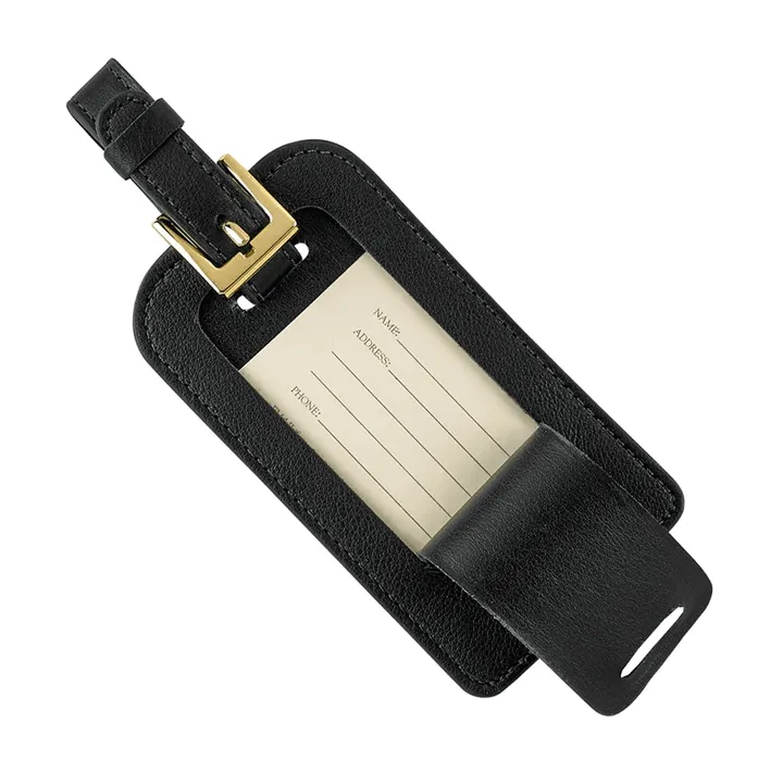 Leather Luggage tags - Traditional, Goatskin and Crocodile