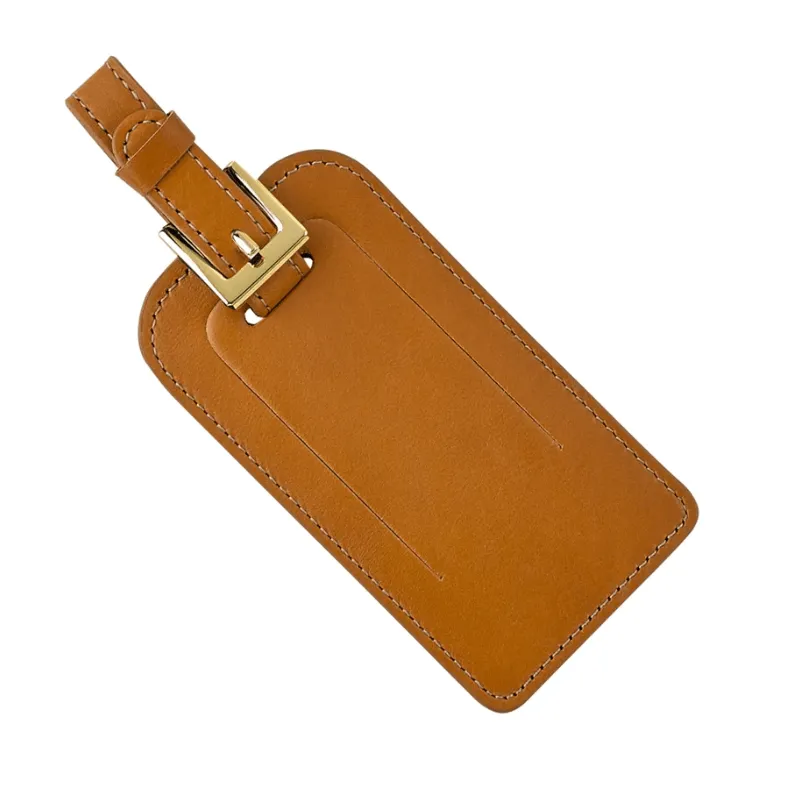 Leather Luggage tags - Traditional, Goatskin and Crocodile