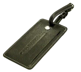 Levenger Leather Luggage Tag | Retro Collection