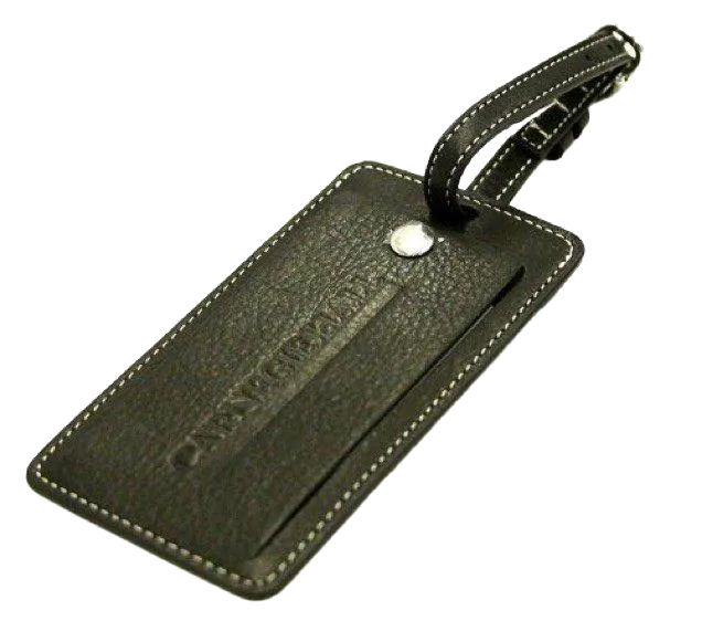 Levenger Leather Luggage Tag | Retro Collection