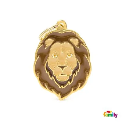 Lion Wild Animal Jungle Theme Name ID Tag