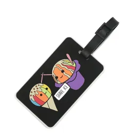 Luggage Tag Shave Ice Black