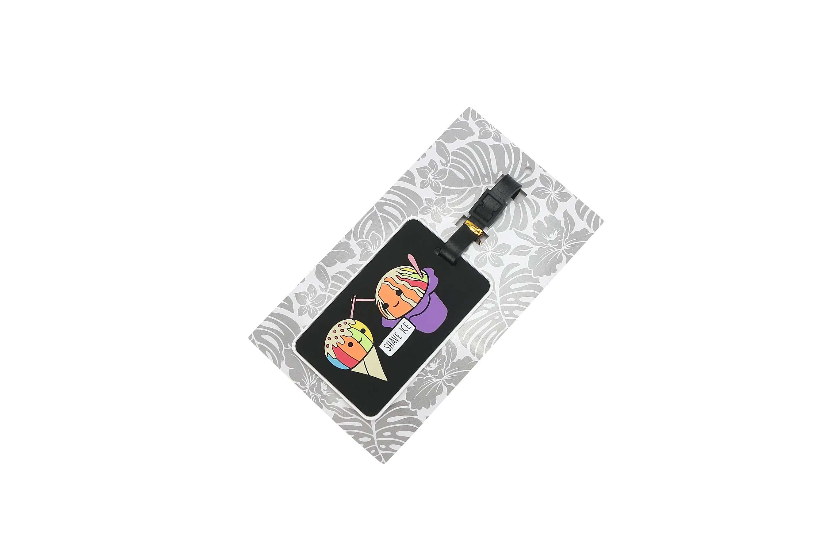 Luggage Tag Shave Ice Black