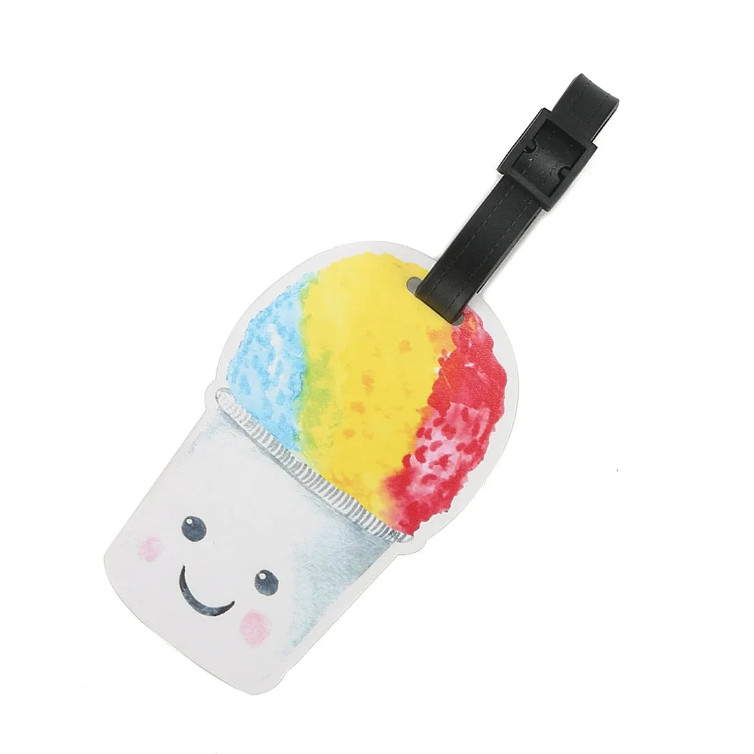 Luggage Tag Shave Ice White