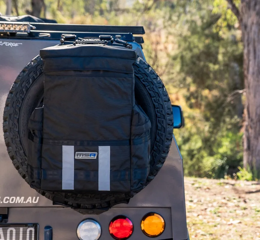 MSA 4x4 Accessories 55 Litre Removable Rear Spare Wheel Mounted Bag - 20001