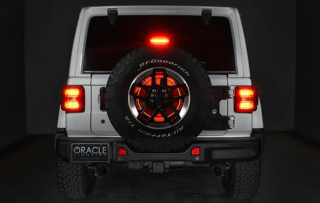 Oracle LED Illuminated Wheel Ring 3rd Brake Light - Red or ColorSHIFT