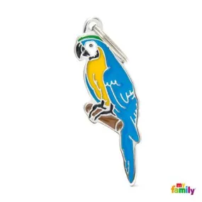 Parrot Bird Jungle Theme Name ID Tag