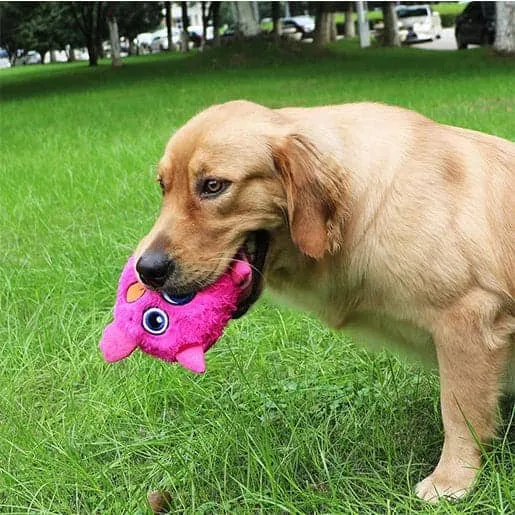 Pawsindia Trembling Monster Toy for Dogs (Pink)