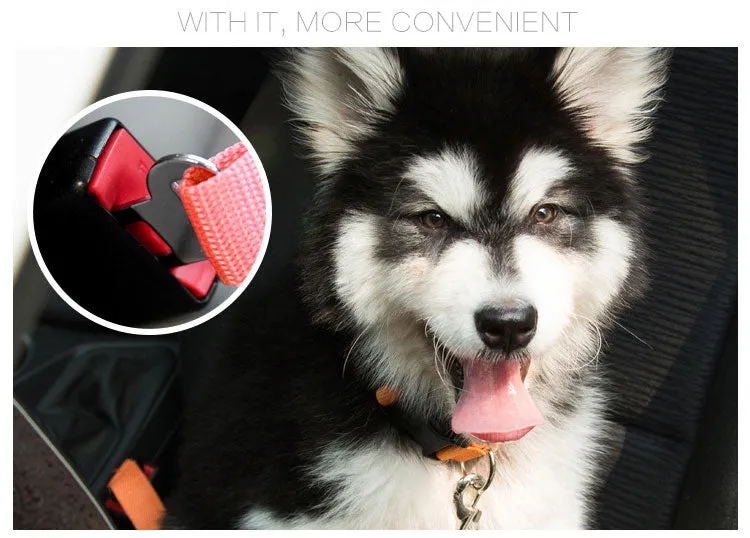 Pet Car Seat Dog SeatBelt Safety Harness Restraint Adjustable Leash Travel Clip Cat Dog Car Seat Belt For All Cars Dog Seat Belt