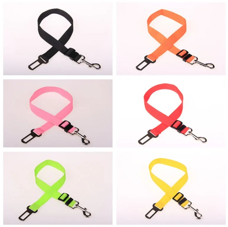 Pet Car Seat Dog SeatBelt Safety Harness Restraint Adjustable Leash Travel Clip Cat Dog Car Seat Belt For All Cars Dog Seat Belt