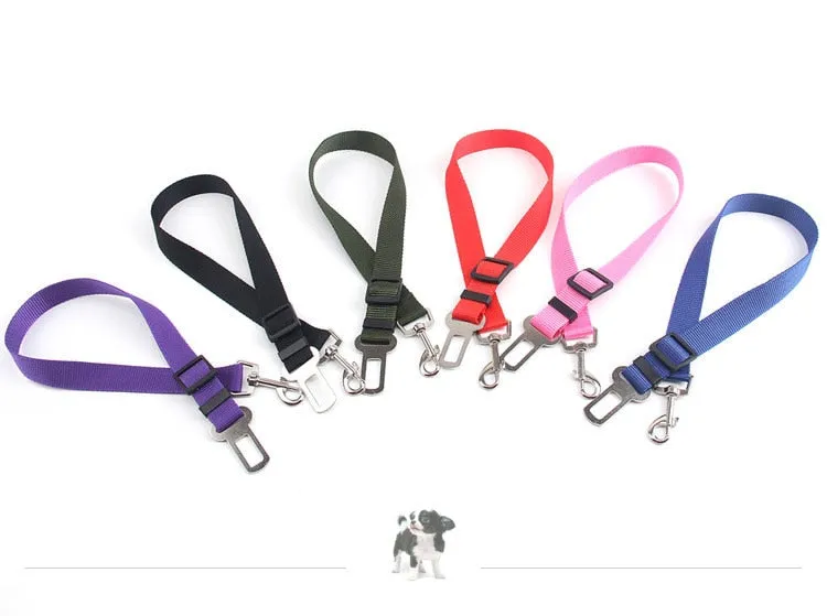 Pet Car Seat Dog SeatBelt Safety Harness Restraint Adjustable Leash Travel Clip Cat Dog Car Seat Belt For All Cars Dog Seat Belt