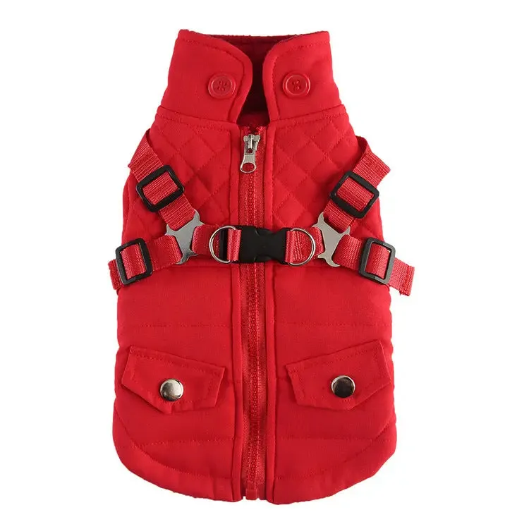 Pet Chest Back Zipper