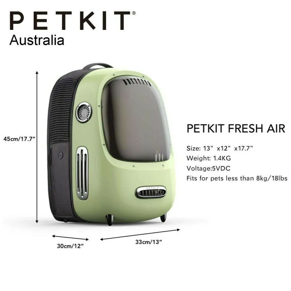 PETKIT Auto Air Fresh Cat Kitten Puppy Lamp Fan Capsule Carrier Backpack Travel