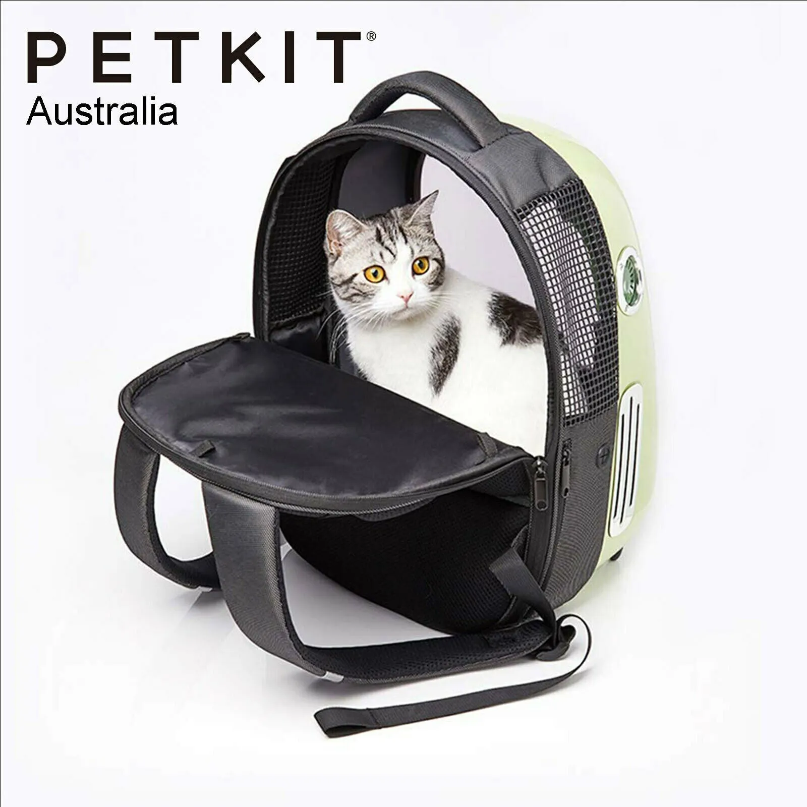 PETKIT Auto Air Fresh Cat Kitten Puppy Lamp Fan Capsule Carrier Backpack Travel