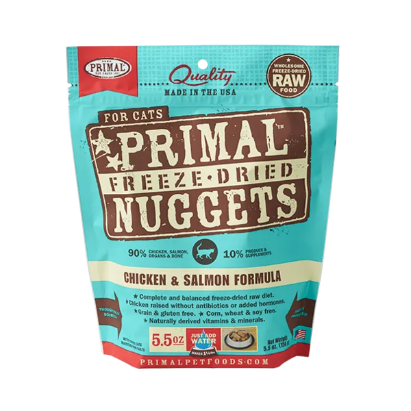 Primal Cat Freeze-Dried Chicken & Salmon Nuggets