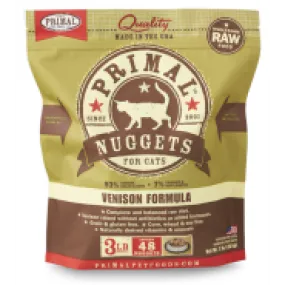 Primal Cat Raw Venison Nuggets 3 lb