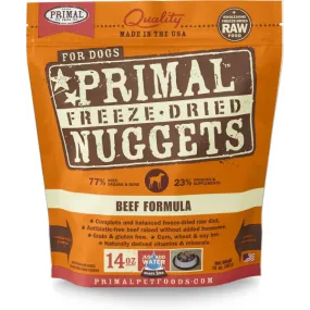 Primal Dog Freeze-Dried Beef Nuggets