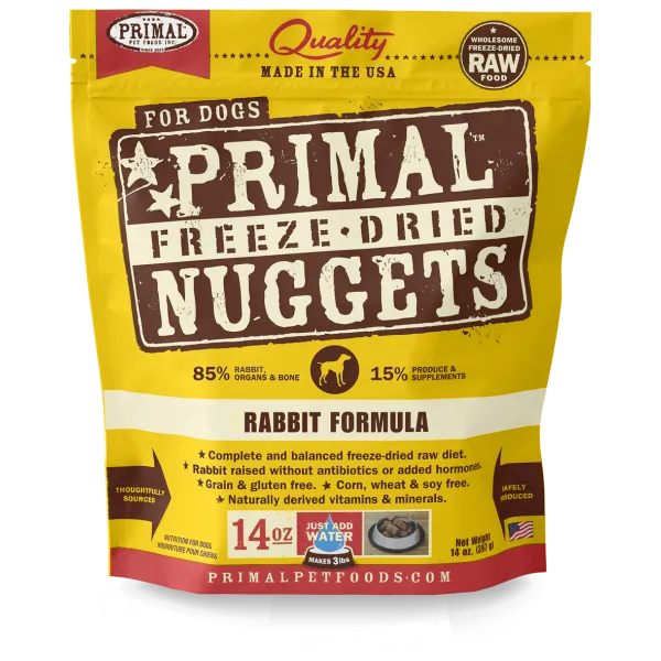 Primal Dog Freeze-Dried Rabbit Nuggets