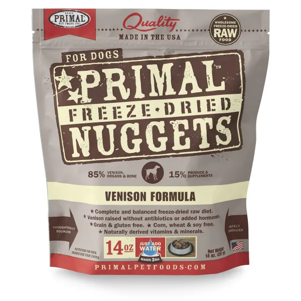 Primal Dog Freeze-Dried Venison Nuggets