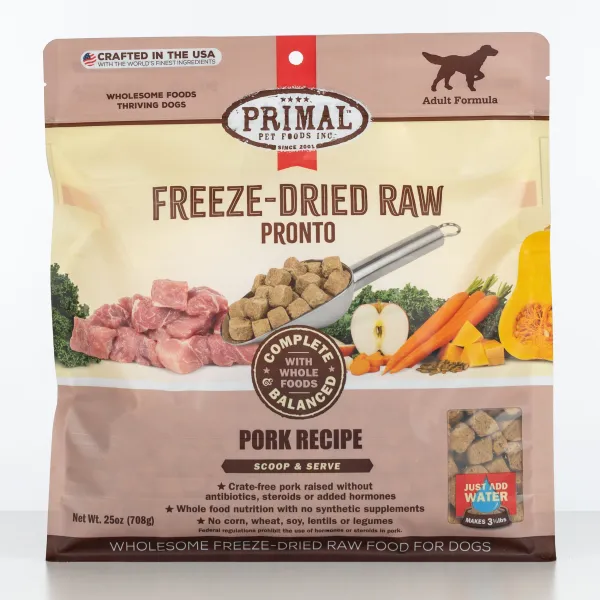 Primal Dog Pronto Freeze-Dried Pork