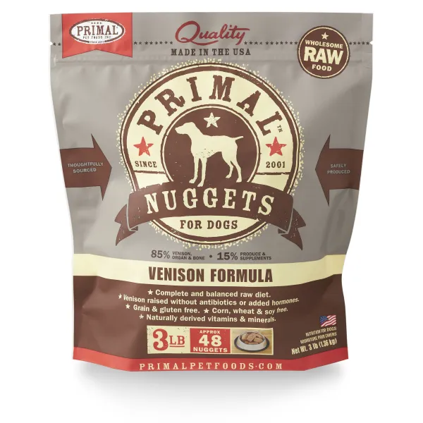 Primal Dog Raw Venison Nuggets