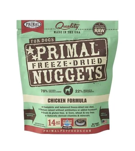 Primal Freeze Dried Nuggets Chicken Formula Dog Food