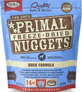 Primal Freeze Dried Nuggets Duck Formula Dog Food